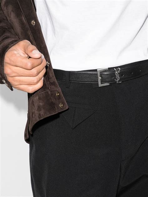 cintura ysl uomo indossata|Saint Laurent YSL Cintura Leather Belt .